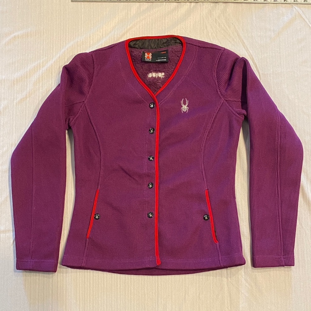 Spyder Purple Jacket with Red Accents